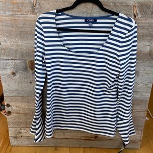 Chaps bell sleeve top size medium